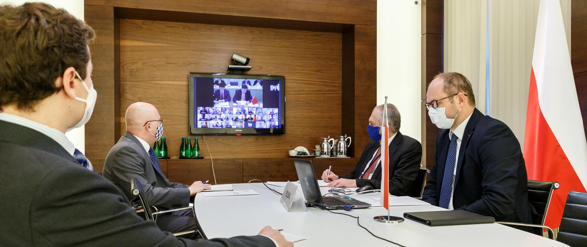 Wicemin. Marcin Przydacz Wideokonferencja