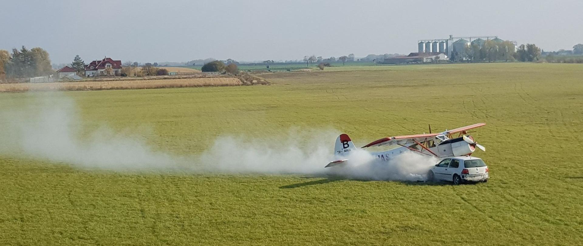 Ćwiczenia na terenie Aeroklubu Kujawskiego 
