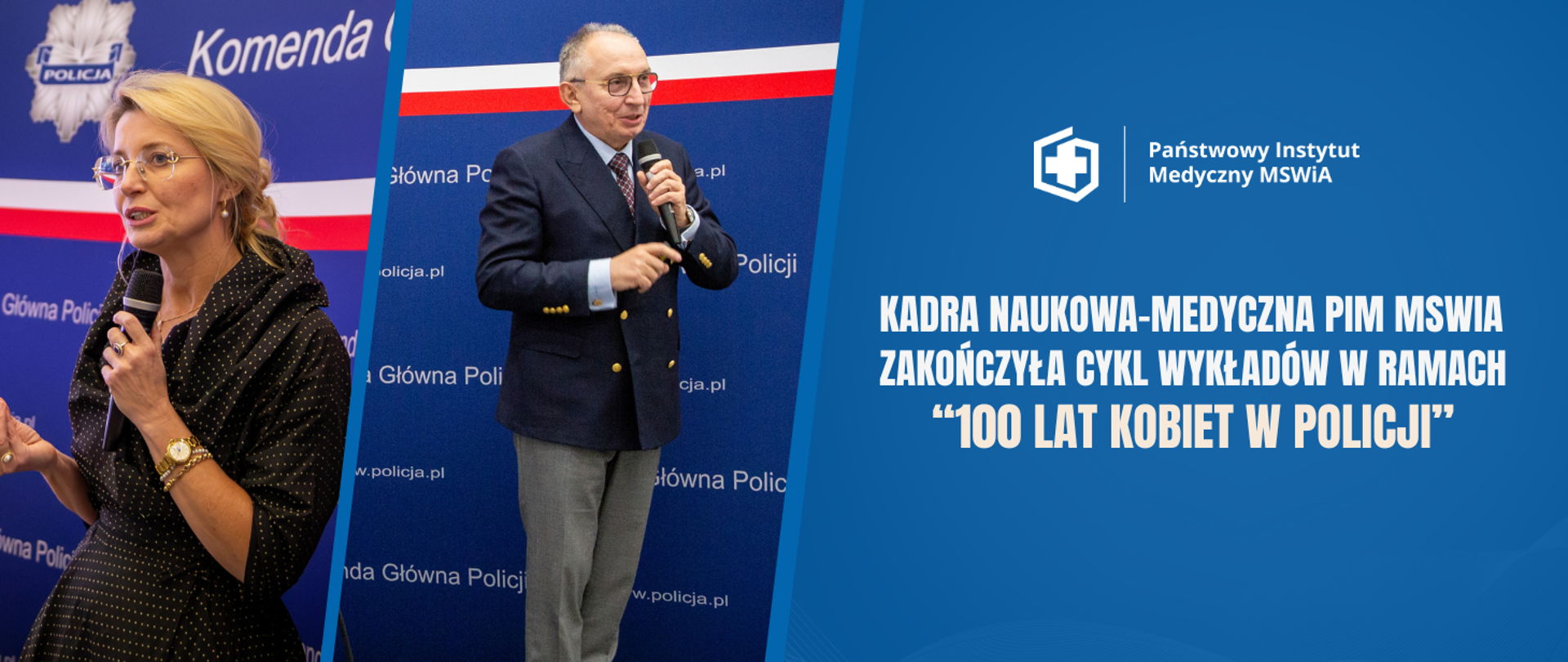 Kadra naukowo-medyczna zakończyła cykl wykładów w ramach akcji "100 lat kobiet w policji"