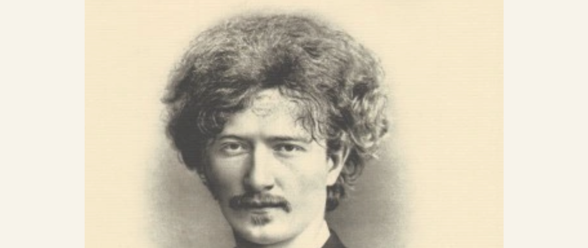 zdjęcie Paderewskiego z napisem informującym o koncercie