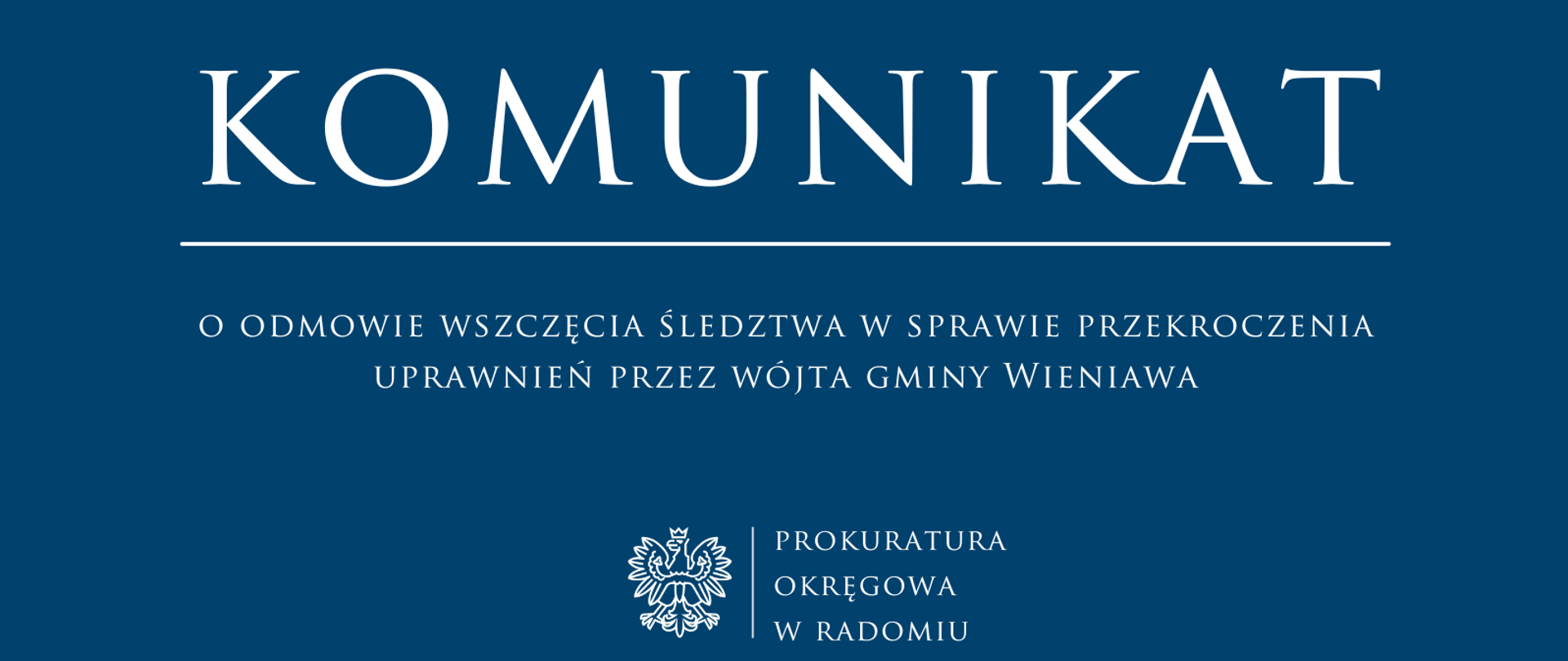 Odmowa Wójt Wieniawa