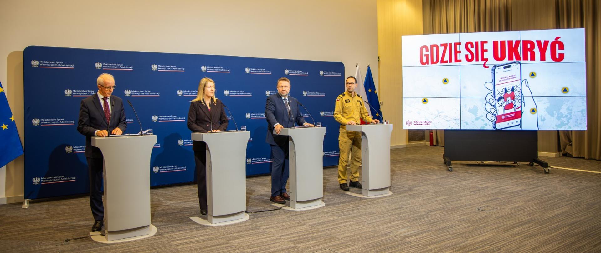 Konferencja prasowa MSWiA