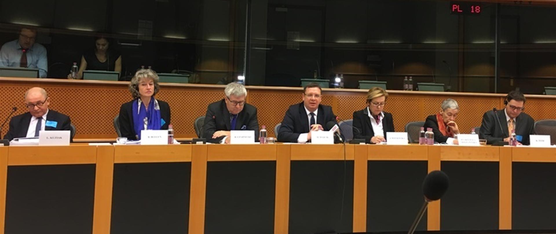 Wystąpienie wiceministra Michała Wójcika w Parlamencie Europejskim

