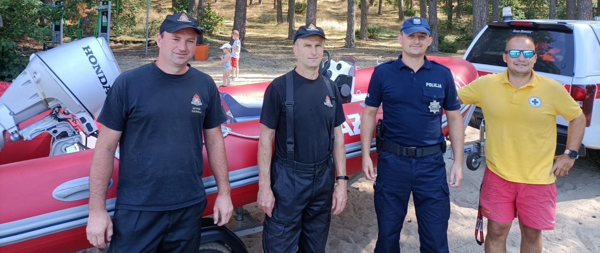 Funkcjonariusze PSP, Policji i WOPR