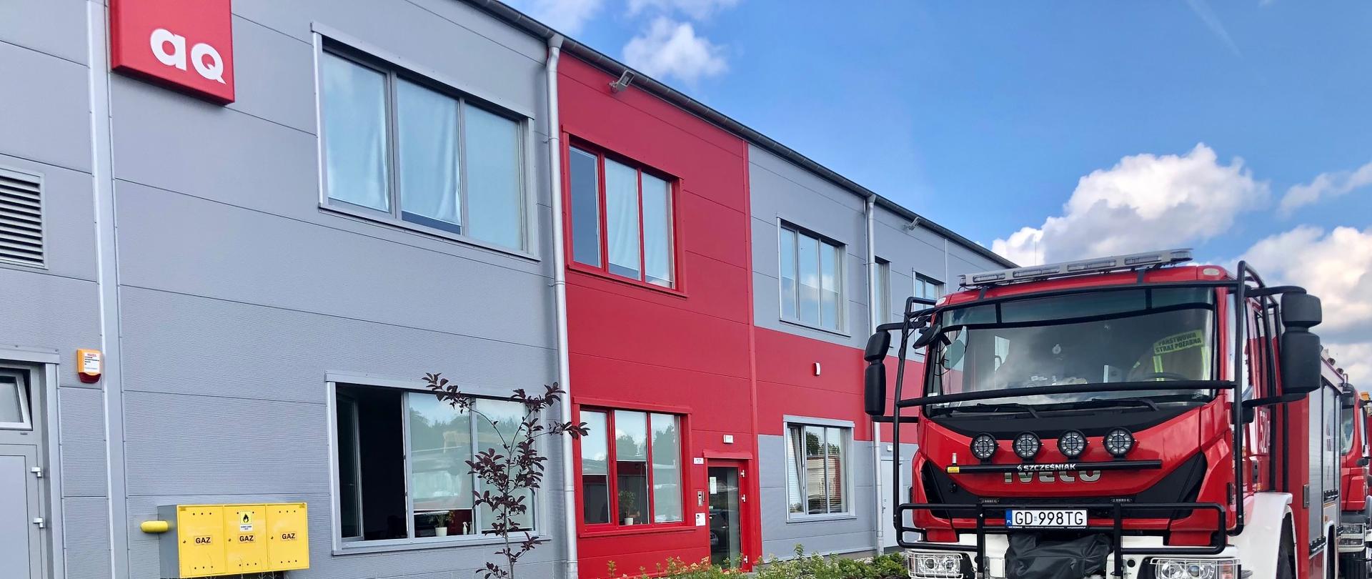 Zdjęcie przedstawia obiekt w którym przeprowadzono ewakuację