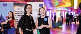 EUFF 2025 Ambasador EU, Iwona_Piórko z żoną polkiego Ambasadora, Susan Kim-Chomicki