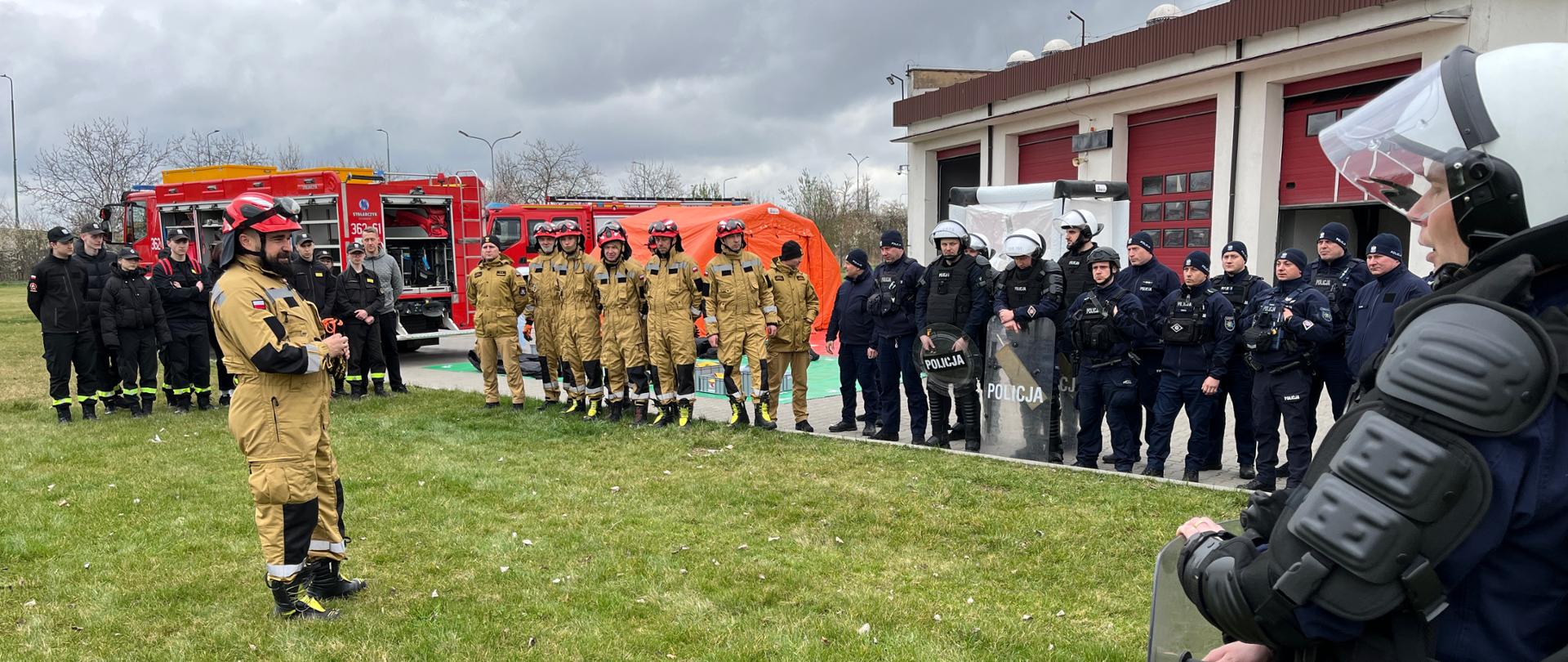 Ćwiczenia CBRN-E z Samodzielnym Pododdziałem Prewencji Policji w Legnicy