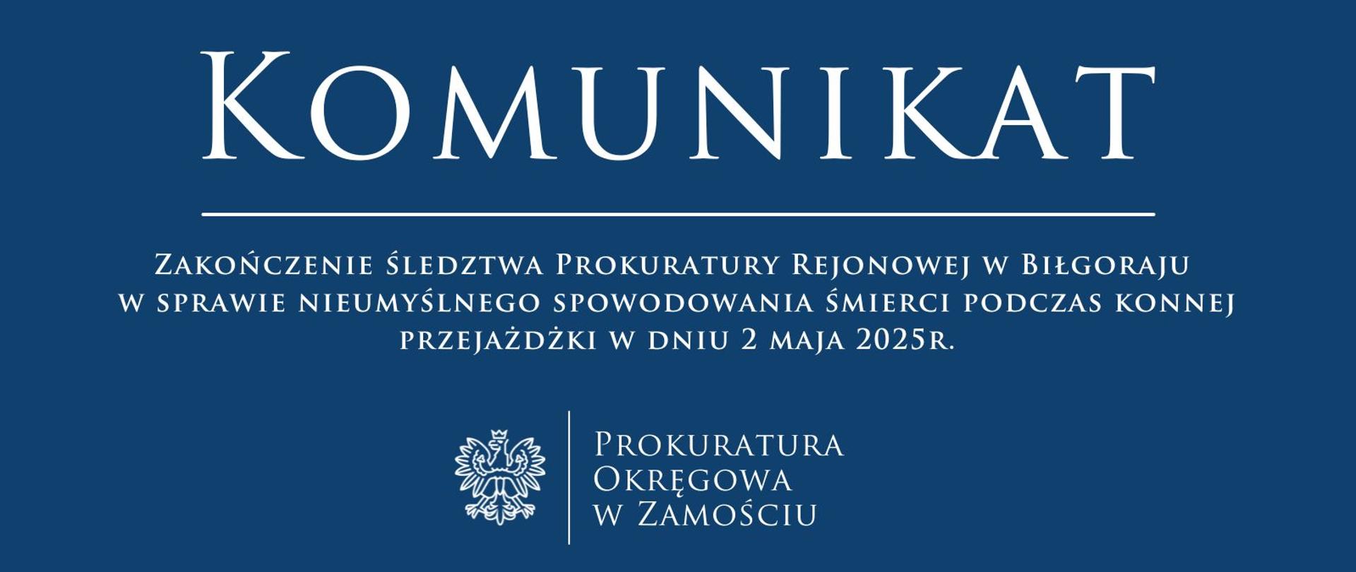 4184-0.Ds.116.2025 Upadek z konia Wola Mała