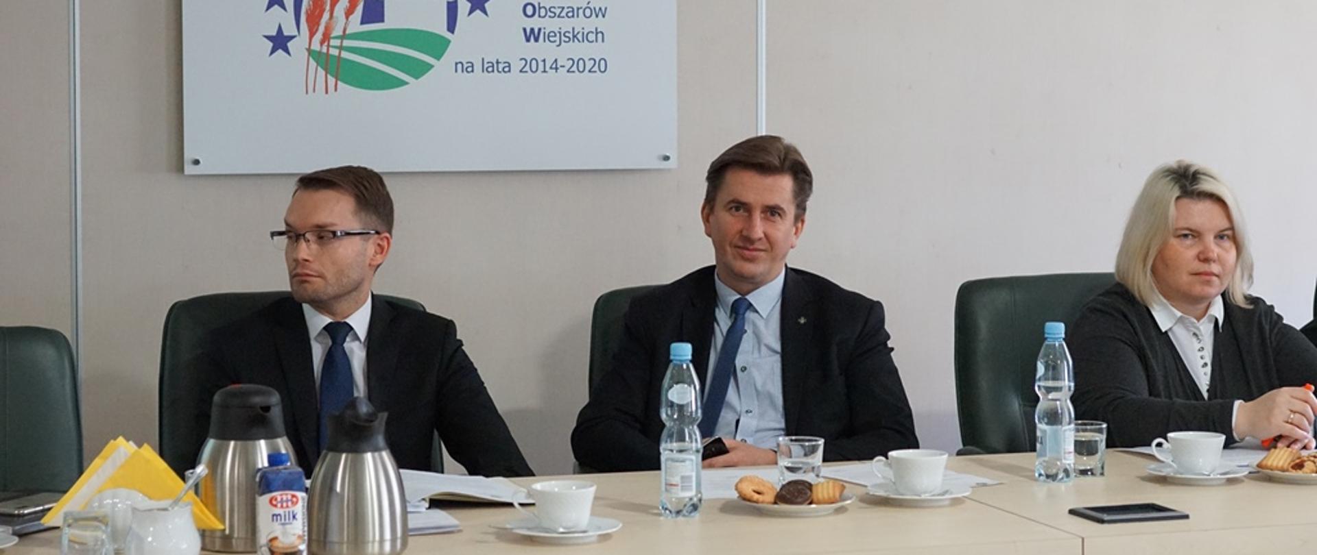 Wiceminister R. Romanowski podczas spotkania