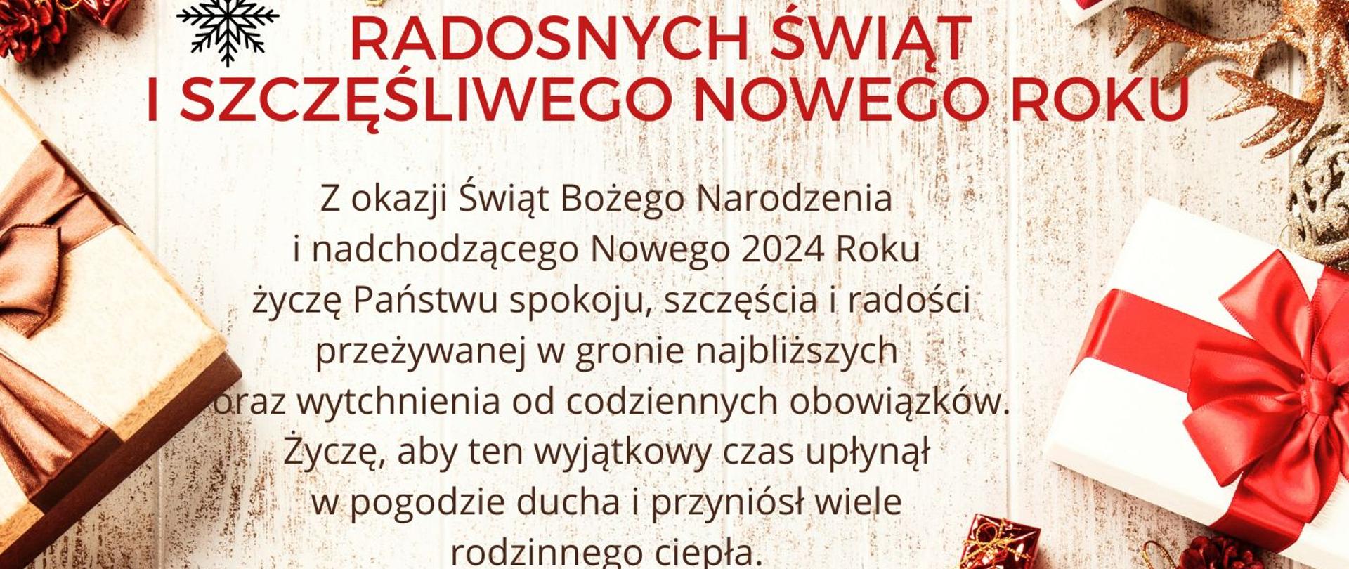 Życzenia z okazji Świat Bożego Narodzenia