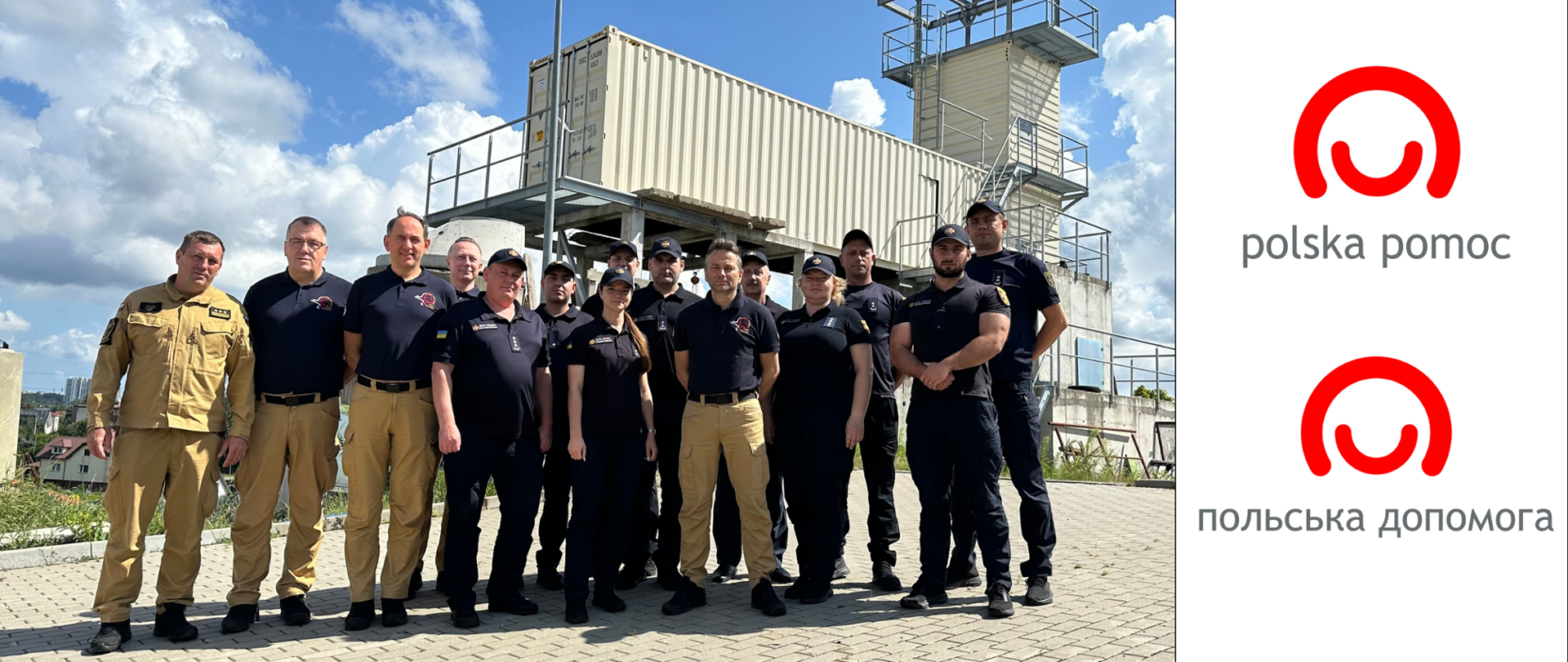 Strażacy na poligonie ćwiczebnym USAR Poland w Gdańsku