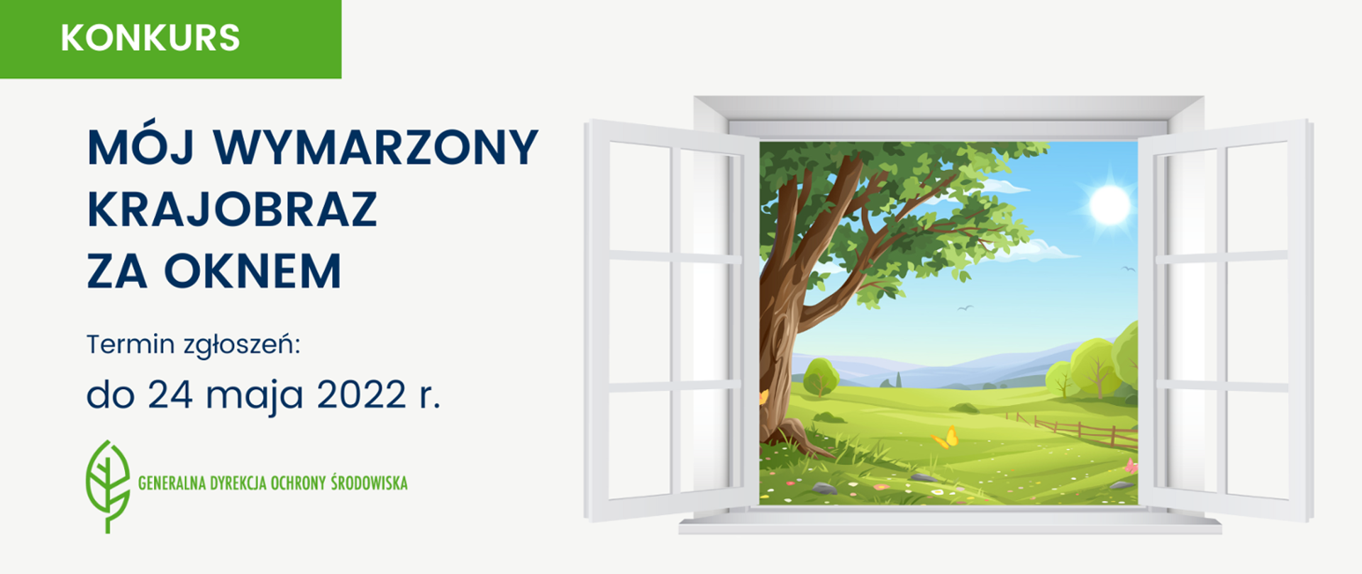 krajobraz widziany z okna