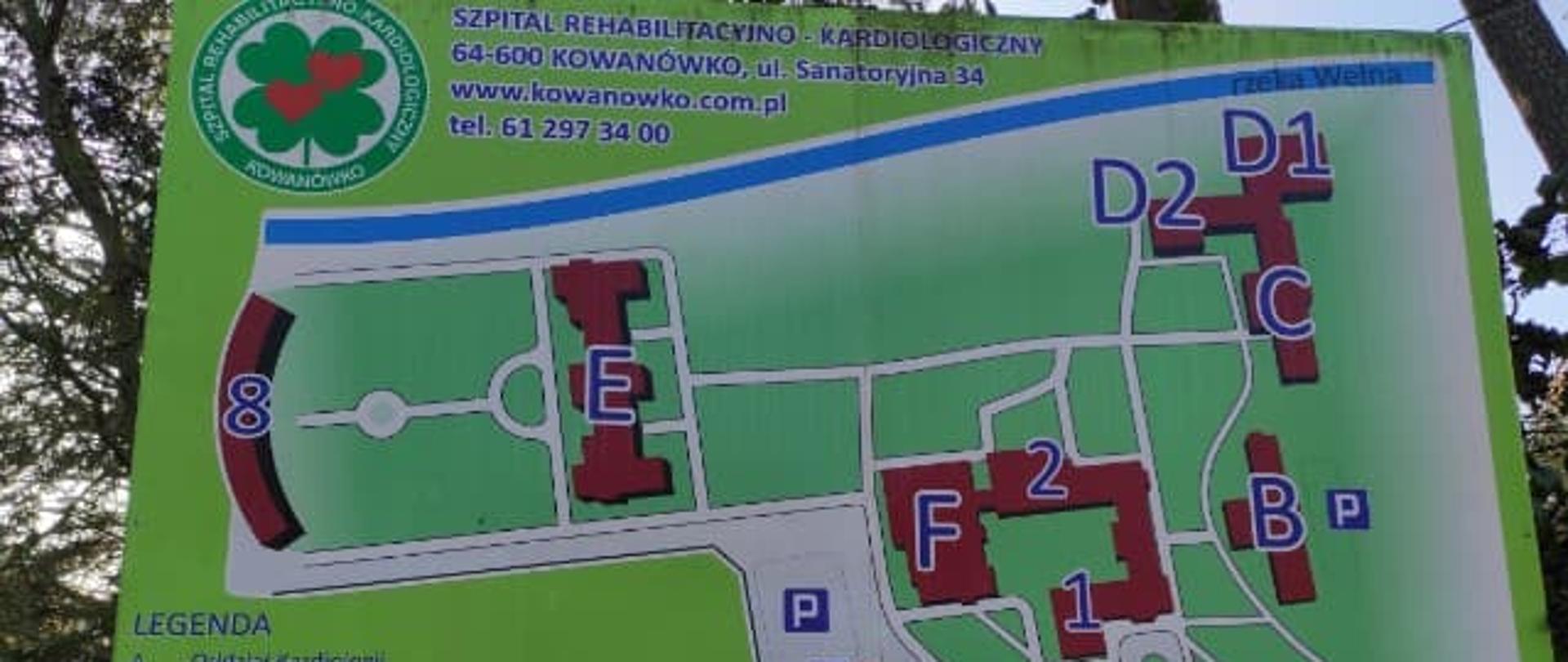 Rozpoznanie operacyjne Szpitala Wojewódzkiego w Poznaniu - Filia nr 2 Szpital Rehabilitacyjno – Kardiologiczny w Kowanówku.