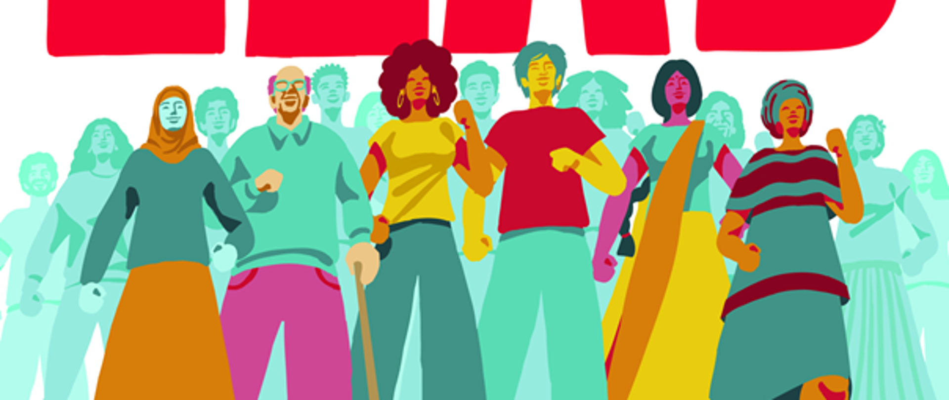 kolorowe postacie - Światowy Dzień AIDS