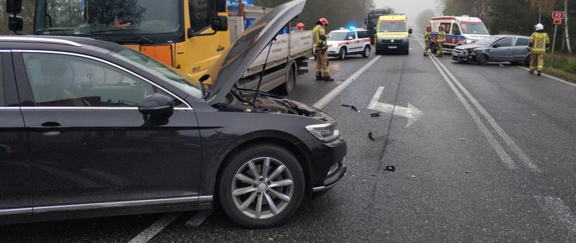 Zdarzenie drogowe w Kożuszkach-Parcel