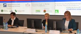 Halina Szymańska - Prezes ARiMR; przedstawiciele Parlamentarnego Zespołu ds. Rozwoju i Wsparcia Przedsiębiorstw: Agnieszka Soin – przewodnicząca; Katarzyna Sójka 