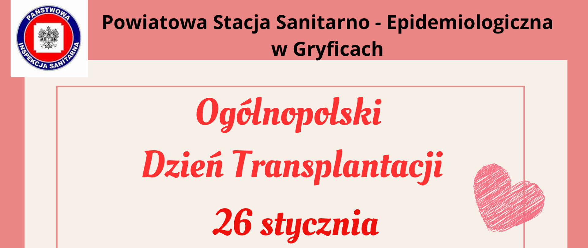 Ogólnopolski Dzień Transplantacji.
Dłonie połączone tworzące kształt serca. 