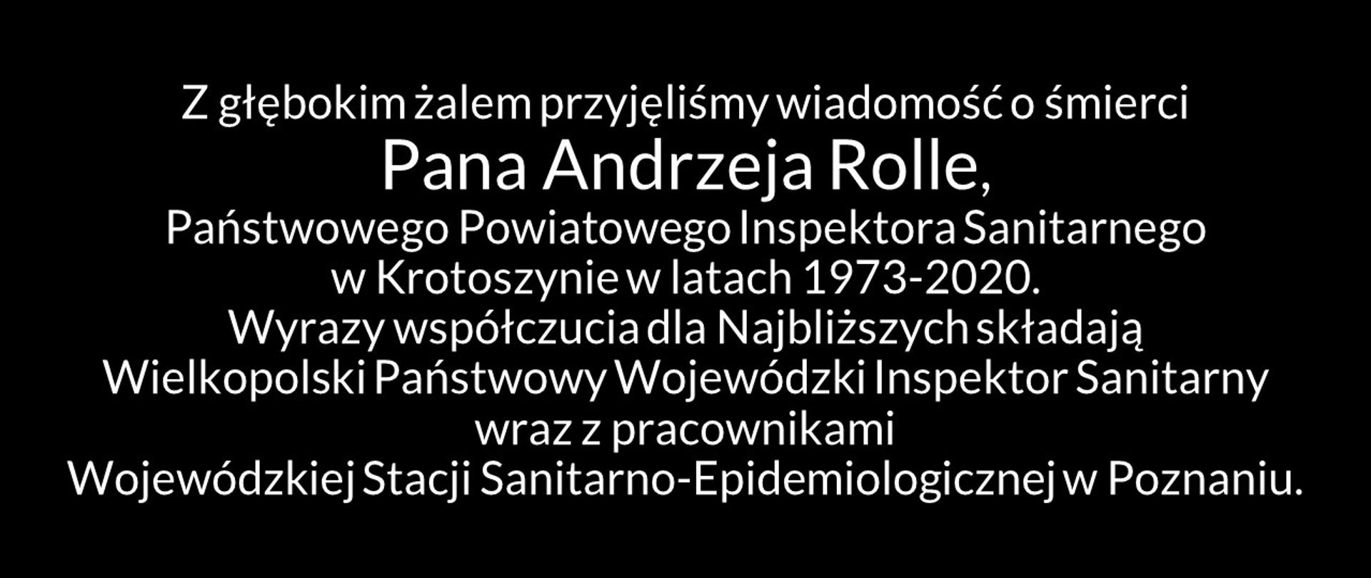 Ostatnie pożegnanie Pana Andrzeja Rolle