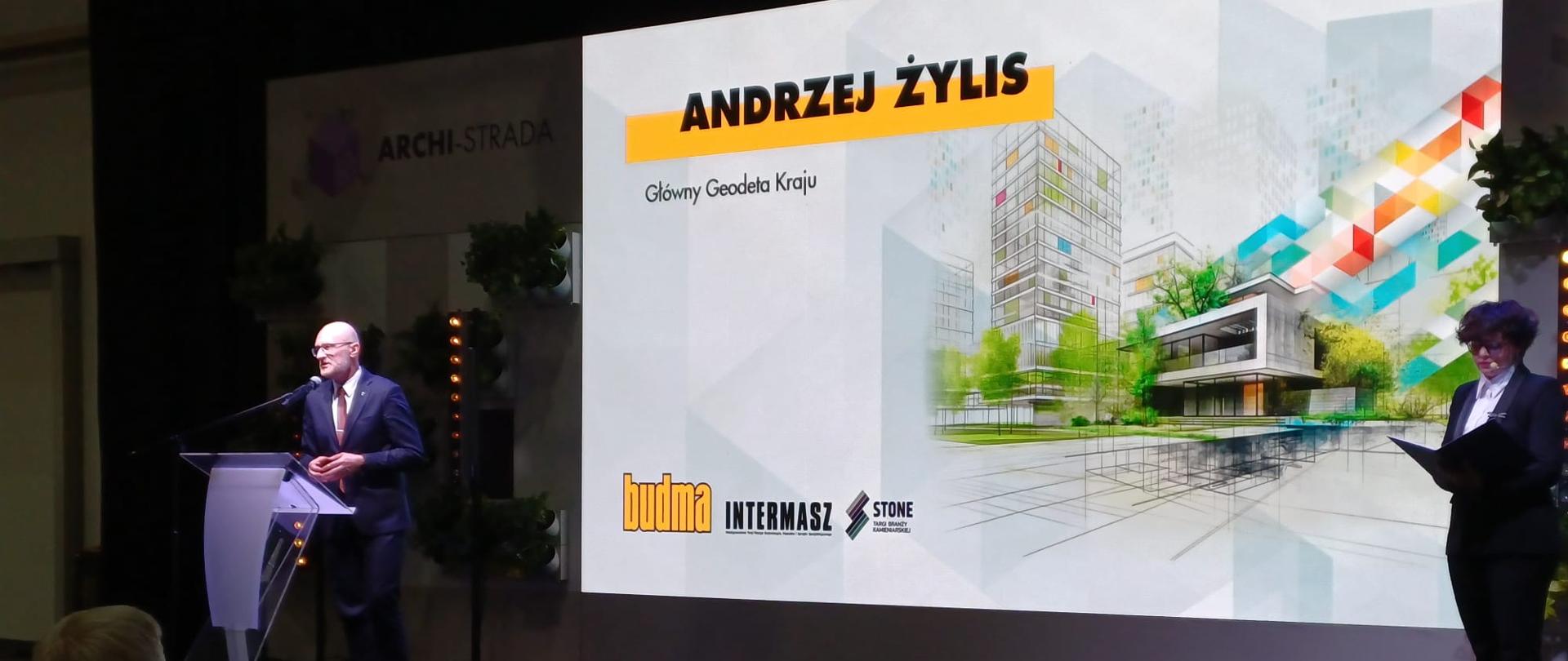 Główny Geodeta Kraju Andrzej Żylis na Targach BUDMA