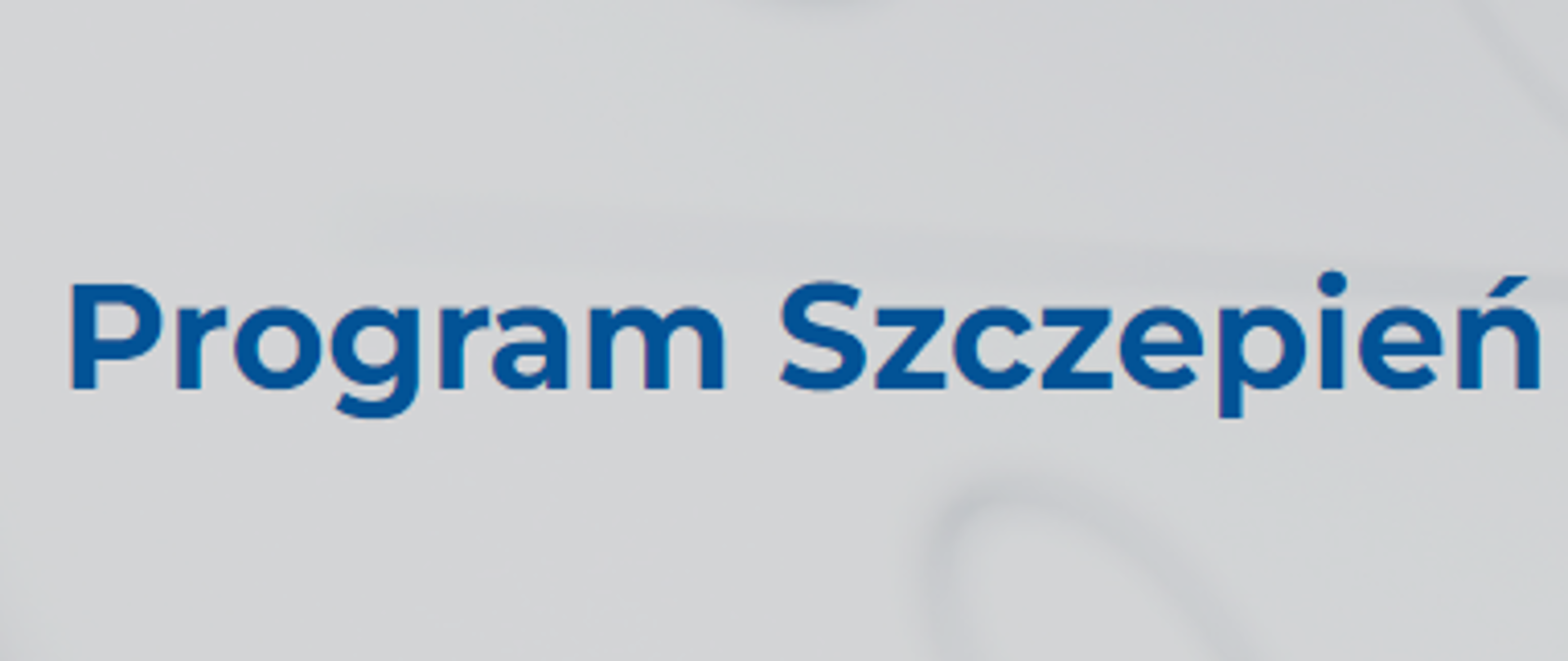 Program sczepień w 2023 roku