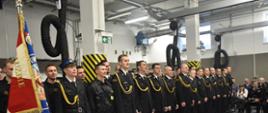 Pożegnanie Komendanta Powiatowego PSP w Obornikach ze sztandarem