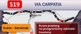 Infografika - droga ekspresowa S19 Dukla - Barwinek