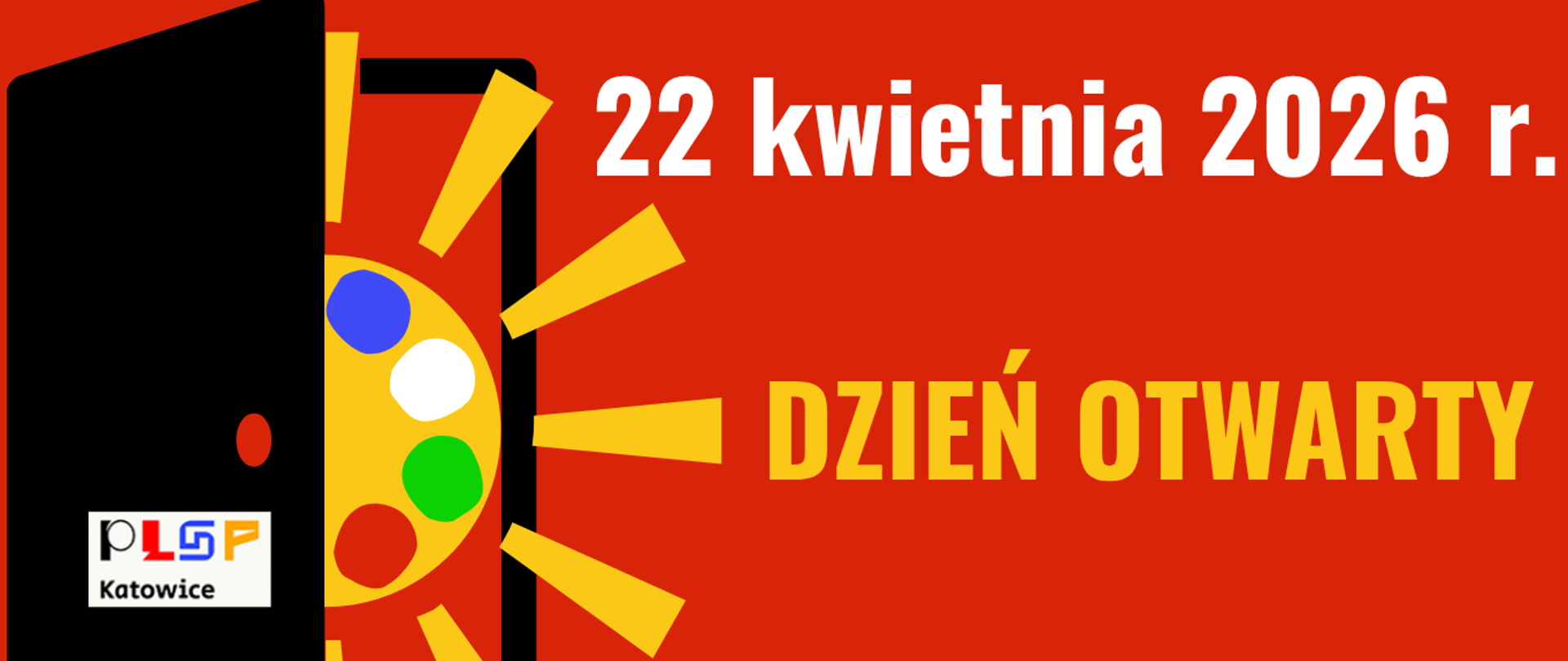 Grafika z informacjami o Dniu Otwartym - 22 kwietnia 2026