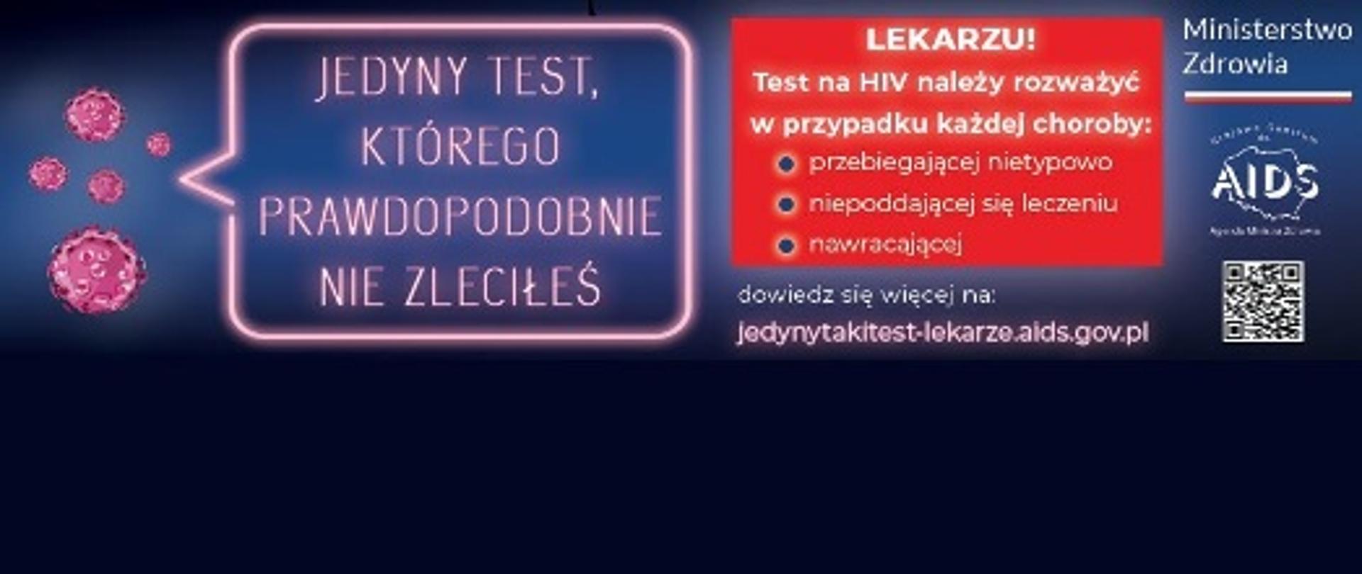 Baner promujący Światowy dzień AIDS w 2023 r.