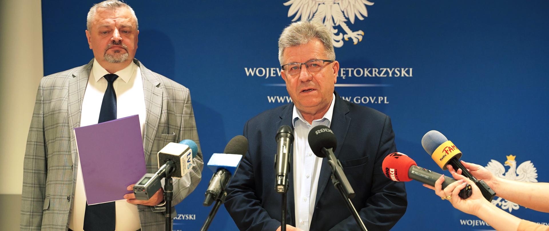 Konferencja prasowa wojewody.