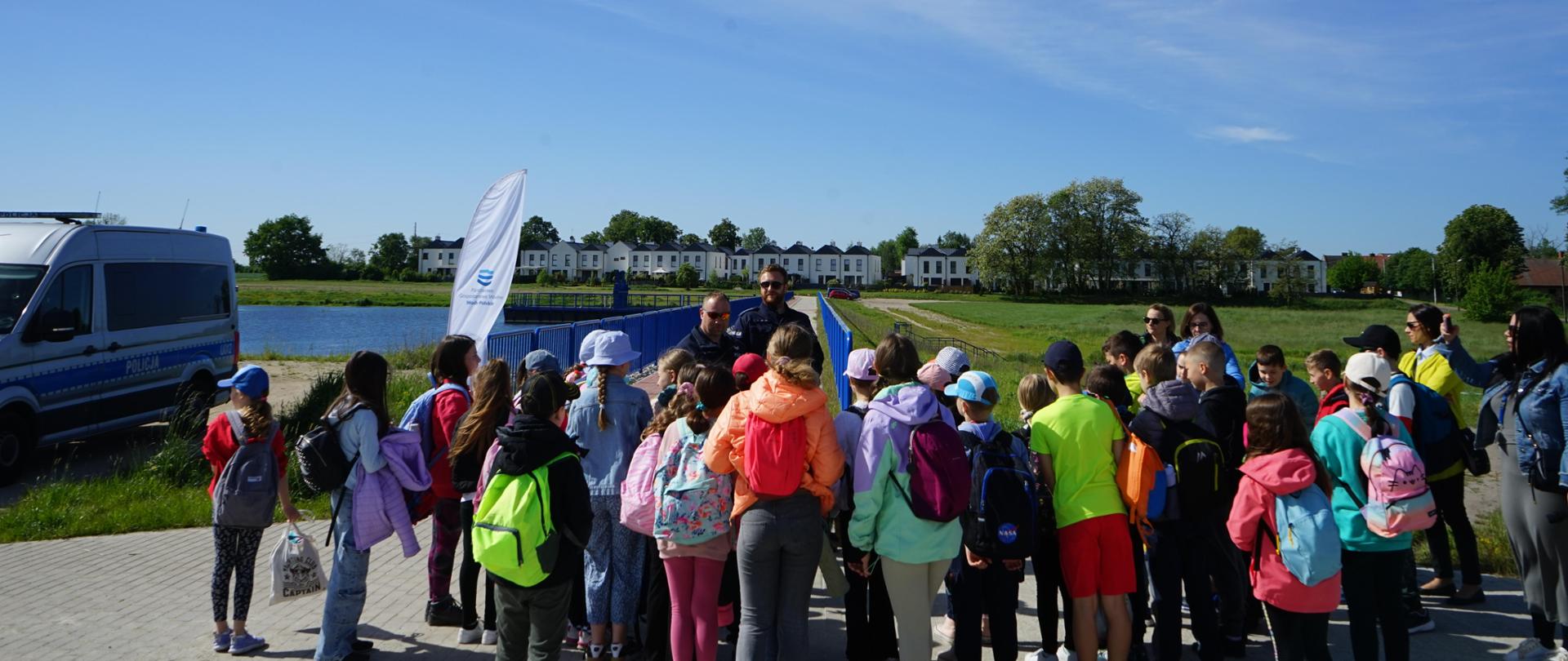 Warsztaty prowadzone przez Policjantów z Komisariatu Wodnego Policji w Poznaniu