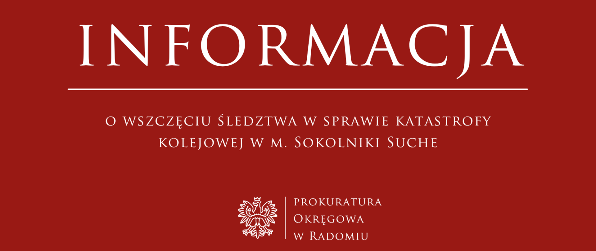 wszczęcie katastrofa