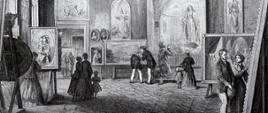 Wystawa Towarzystwa Zachęty Sztuk Pięknych; reprodukcja: „Kłosy” 1867, nr 116, ze zbiorów Muzeum Warszawy
