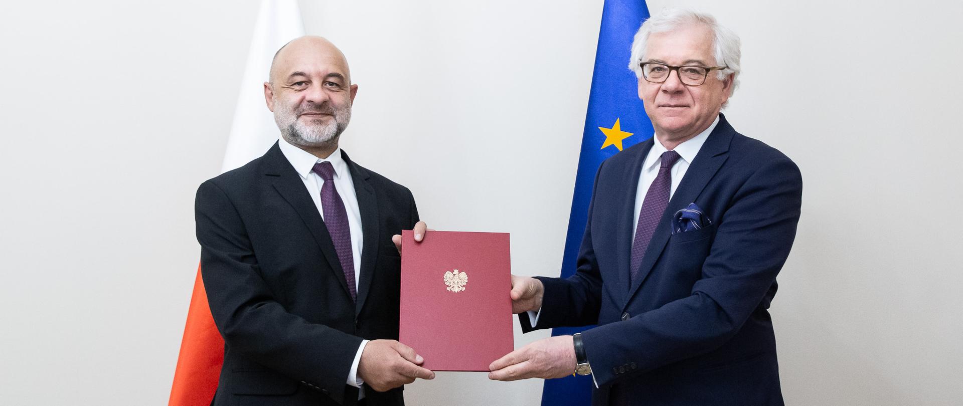 2020.07.14 Warszawa . Minister Jacek Czaputowicz . Nominacja ambasador Maciej Lang .
Fot. Lucja Sucharska / MSZ