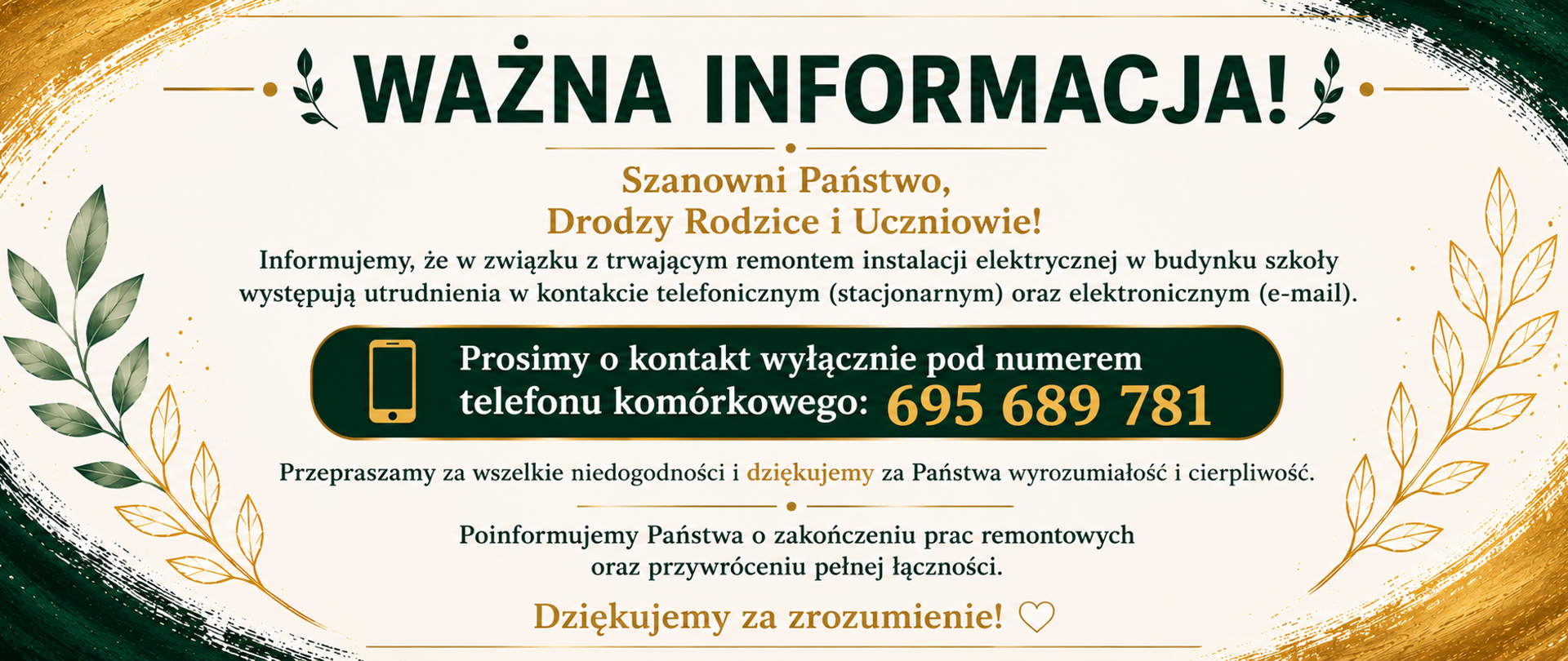 Ważna informacja!