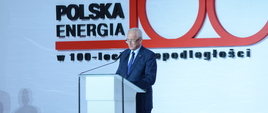 Minister Tchórzewski podczas wystąpienia
