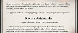 Nekrolog z opisem