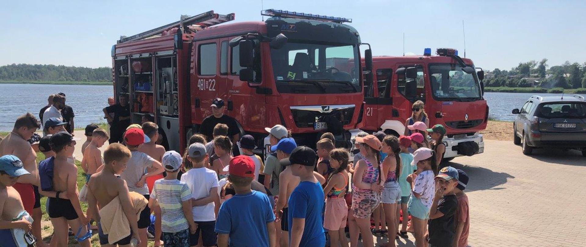 Spotkanie z dziećmi o bezpieczeństwie nad wodą