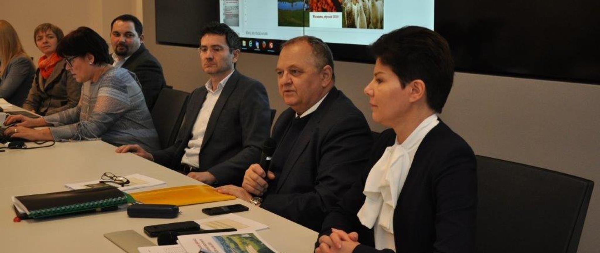 Wiceminister R. Zarudzki podczas spotkania