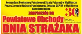 Plakat Powiatowe Obchody Dnia Strażaka