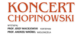 Na tle białego poziomego plakatu umieszczoną czerwoną czcionką nazwę koncertu a poniżej mniejszą czcionką w kolorze czarnym informację o wykonawcach. 
