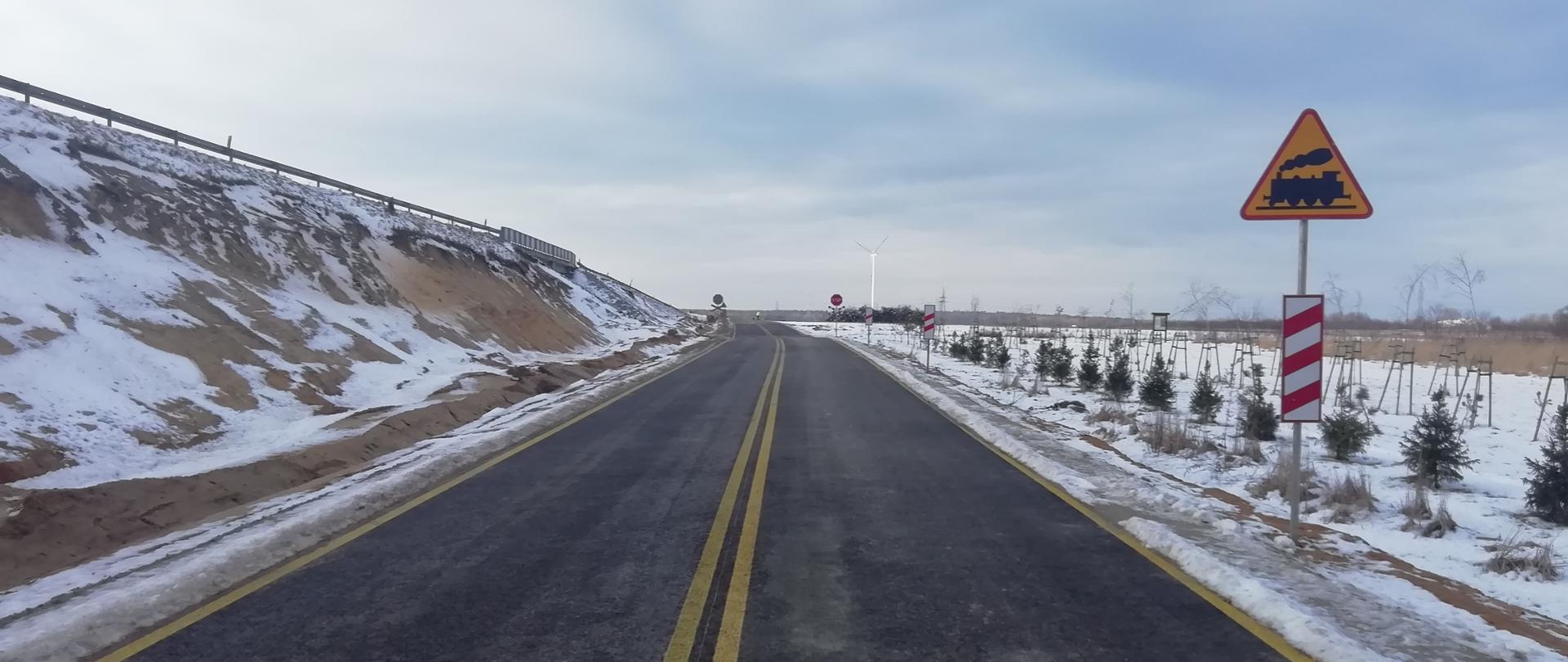 Fragment objazdu w ciągu DK45 w Krapkowicach