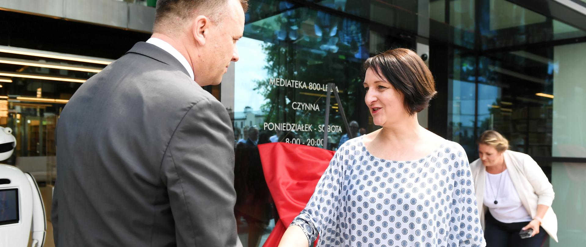 Uroczyste otwarcie „Mediateki 800-lecia” fot. PAP/Grzegorz Michałowski