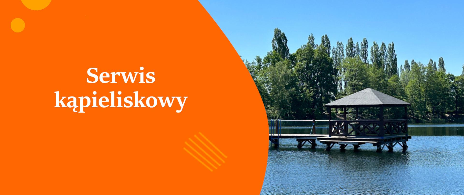 baner serwis kąpieliskowy - zdjęcie jeziora