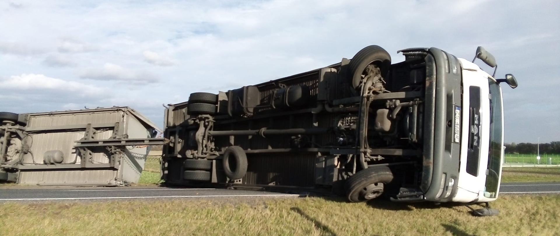 Interwencje związane z silnym wiatrem na terenie powiatu brzeskiego