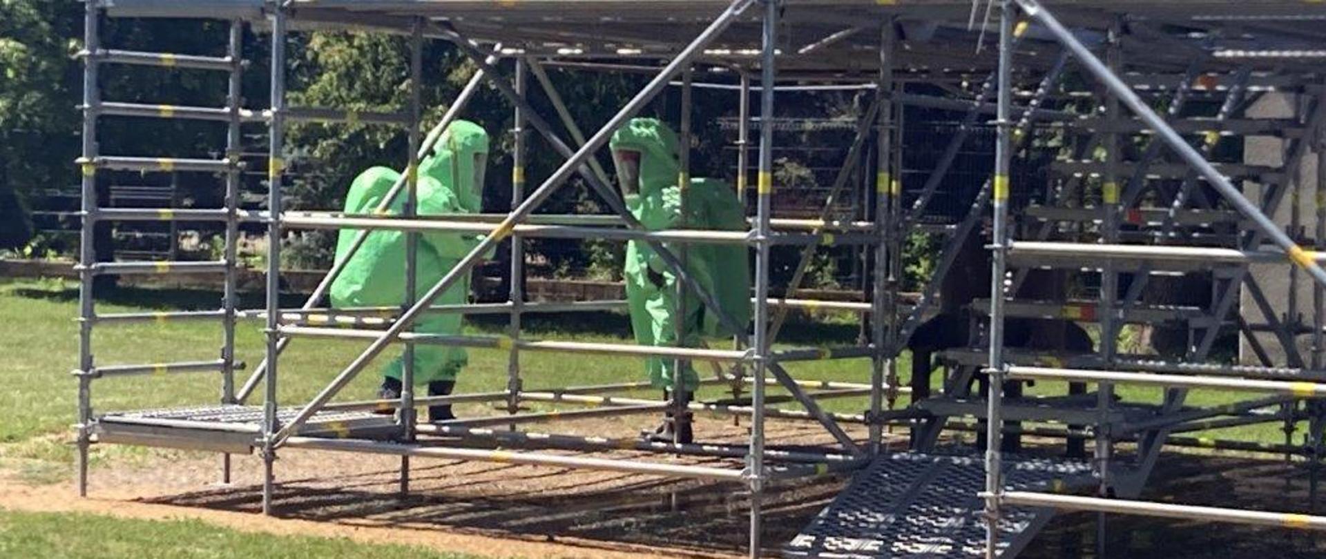 Warsztaty dla jednostek OSP w zakresie ratownictwa chemiczno-ekologicznego.