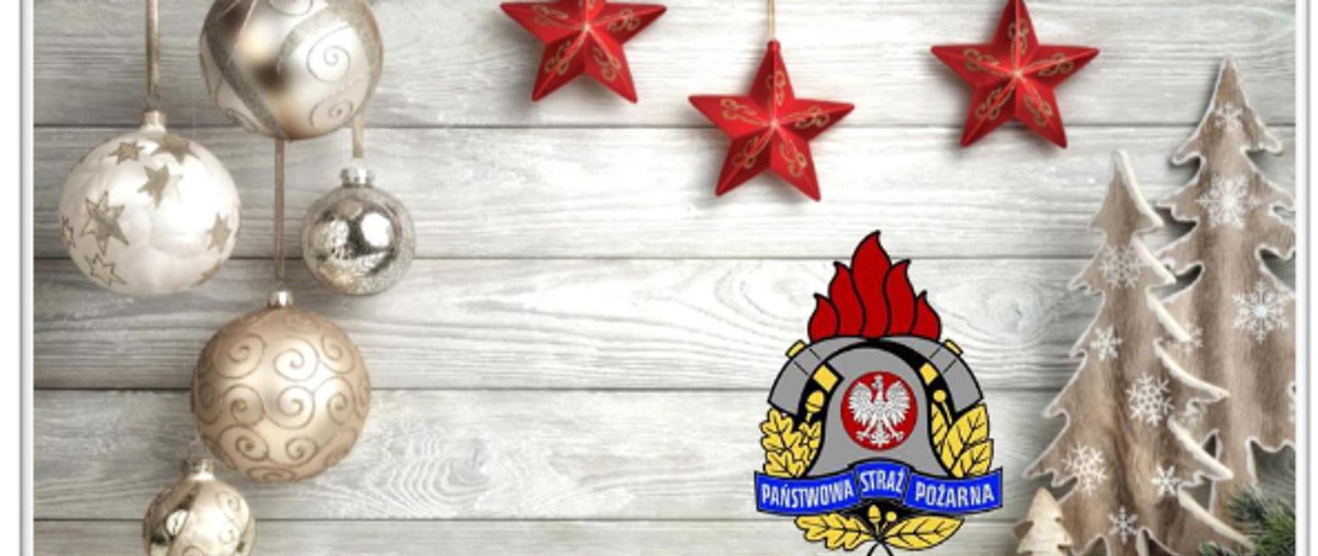 Świąteczna kartka na Boże Narodzenie od PSP