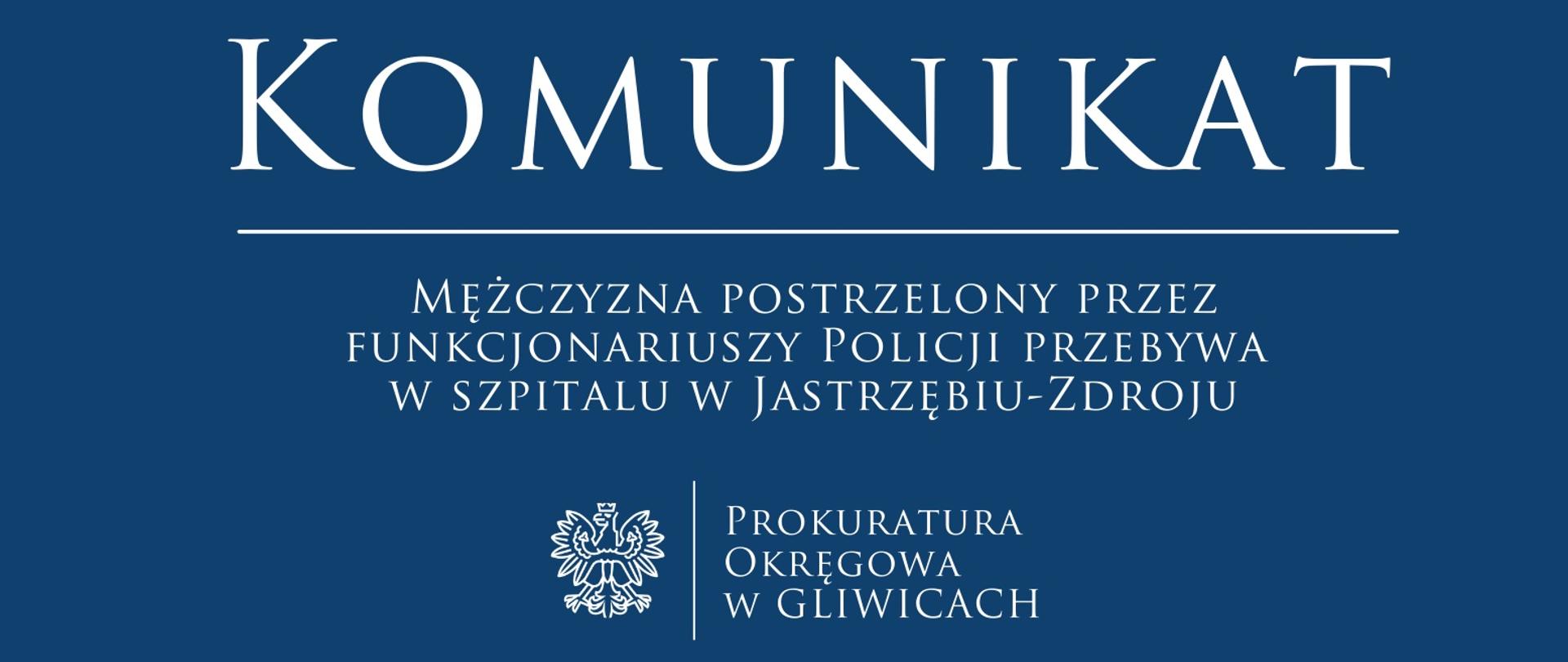 Mężczyzna postrzelony przez funkcjonariuszy Policji przebywa w szpitalu w Jastrzębiu-Zdroju