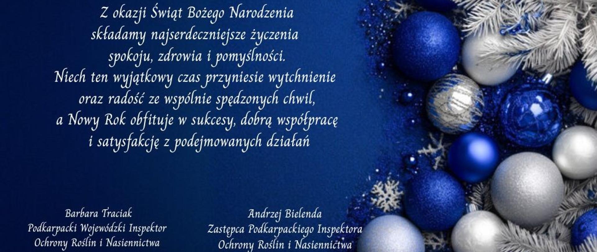 Z okazji Świąt Bożego Narodzenia składamy najserdeczniejsze życzenia spokoju, zdrowia i pomyślności. Niech ten wyjątkowy czas przyniesie wytchnienie oraz radość ze wspólnie spędzonych chwil, a Nowy Rok obfituje w sukcesy, dobrą współpracę i satysfakcję z - 1