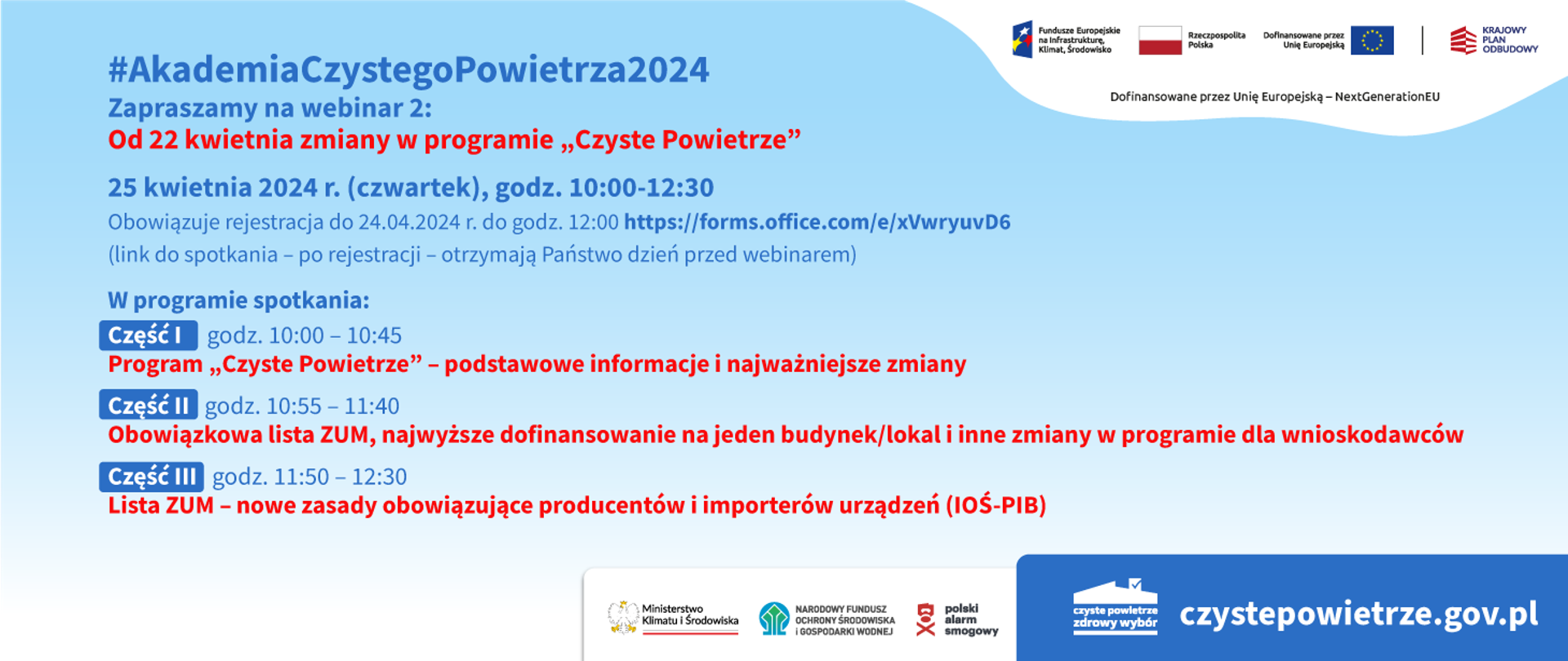 zaproszenie na webinar 25 kwietnia 2024 r. godz. 10-12.30