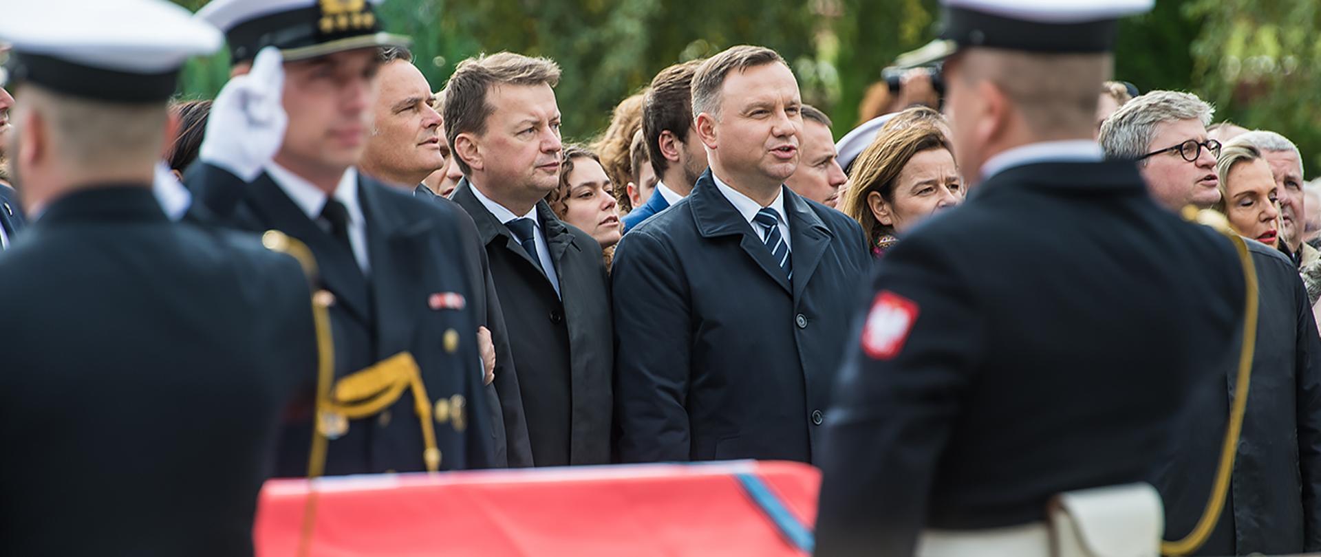 Uroczystości pogrzebowe admirała floty Józefa Unruga i Jego Małżonki Zofii w Gdyni